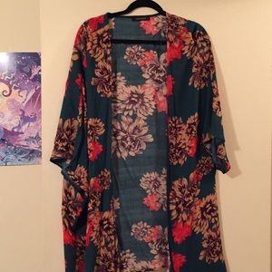 Vintage Flower Pattern Kimono
